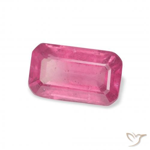 Rubí Medium Dark-Pink natural de 3.12 ct, Corte Octágono / Esmeralda, VS-SI