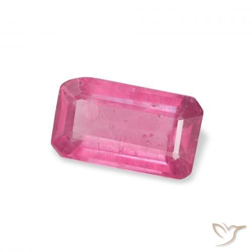 Rubí Rosado intenso natural de 1.44 ct, Corte Octágono / Esmeralda, VS-SI