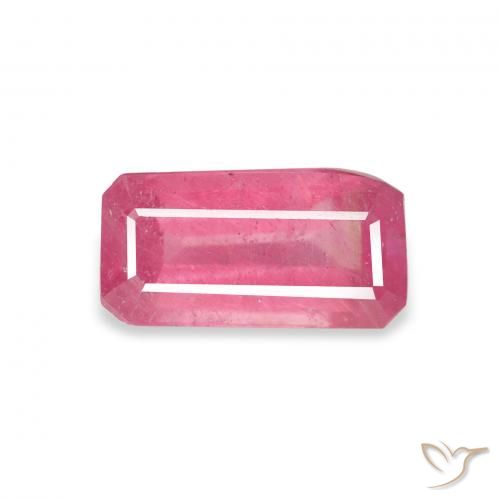 Rubí Rojo rosado natural de 1.84 ct, Corte Octágono / Esmeralda, VS-SI