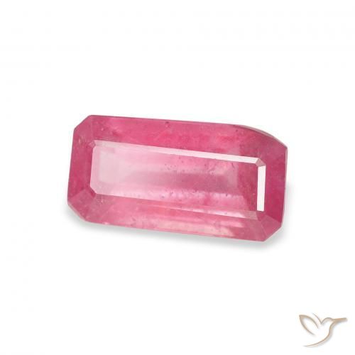Rubí Rojo rosado natural de 1.84 ct, Corte Octágono / Esmeralda, VS-SI