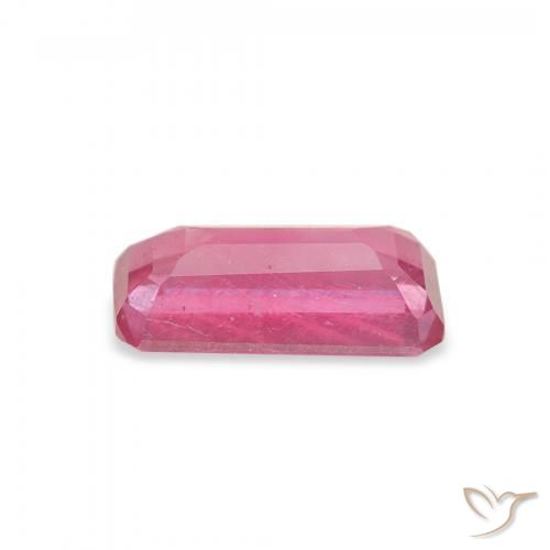 Rubí Rojo rosado natural de 1.83 ct, Corte Octágono / Esmeralda, VS-SI