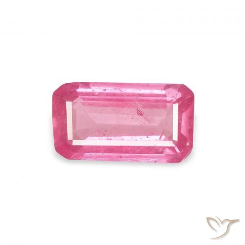 1.19ct Natural Medium Dark-Pink Rubí, corte esmeralda, VS-SI