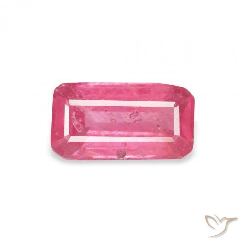 1.64ct Natural Rojo ponche de frutas Rubí, corte esmeralda, VS-SI