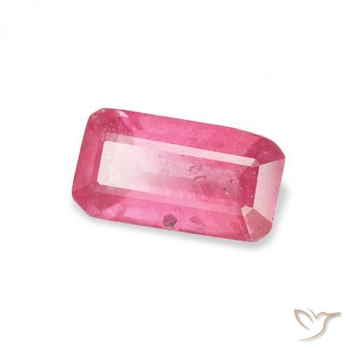 Rubí Rojo ponche de frutas natural de 1.64 ct, Corte Octágono / Esmeralda, VS-SI
