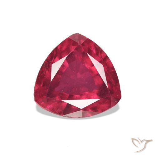 Rubí Rojo oscuro natural de 2.11 ct, Trillón, VVS-VS