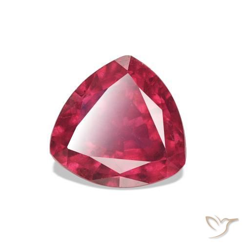 Rubí Rojo oscuro natural de 2.11 ct, Trillón, VVS-VS