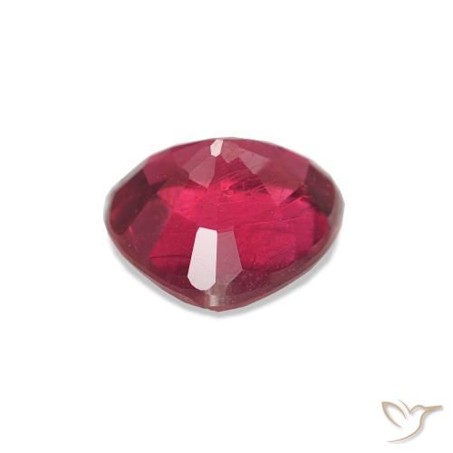 Rubí Rojo oscuro natural de 2.11 ct, Trillón, VVS-VS