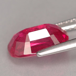 Rubí rojo natural de 3,18 ct, corte cojín, SI