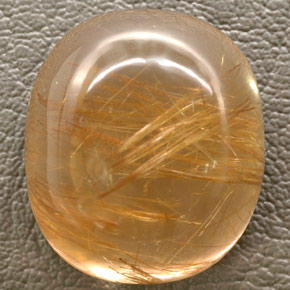 Cuarzo rutilado amarillo natural de 48,93 ct, transparente, transparente / translúcido