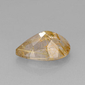 Cuarzo rutilado amarillo natural de 8,96 ct, transparente, transparente / translúcido
