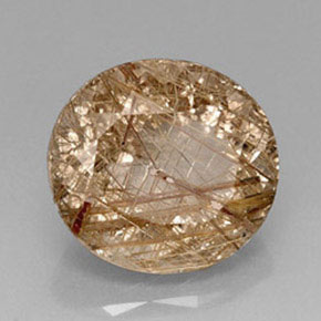 Cuarzo rutilado amarillo natural de 18,09 ct, transparente, transparente / translúcido