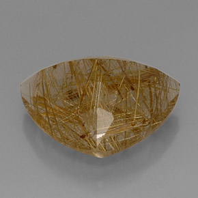 Cuarzo rutilado amarillo natural de 21,78 ct, transparente, transparente / translúcido