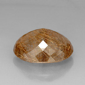 Cuarzo rutilado amarillo natural de 44,51 ct, transparente, transparente / translúcido