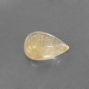 Cuarzo rutilado amarillo natural de 6,78 ct, transparente, transparente / translúcido