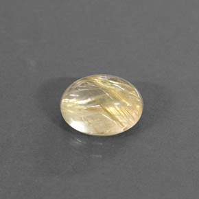 Cuarzo rutilado amarillo natural de 1,53 ct, transparente, transparente / translúcido