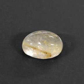 Cuarzo rutilado amarillo natural de 1,44 ct, transparente, transparente / translúcido