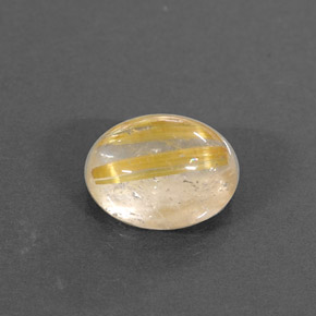 Cuarzo rutilado amarillo natural de 1,66 ct, transparente, transparente / translúcido