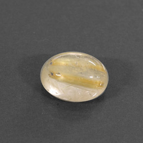 Cuarzo rutilado amarillo natural de 1,50 ct, transparente, transparente / translúcido