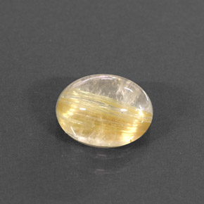Cuarzo rutilado amarillo natural de 1,55 ct, transparente, transparente / translúcido