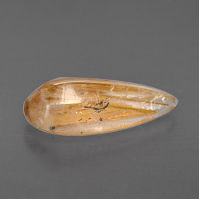 Cuarzo rutilado incoloro natural de 2,76 ct, transparente, transparente / translúcido