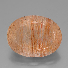 Cuarzo rutilado amarillo natural de 38,06 ct, transparente, transparente / translúcido