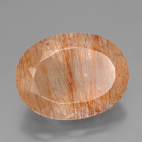 Cuarzo rutilado amarillo natural de 38,06 ct, transparente, transparente / translúcido