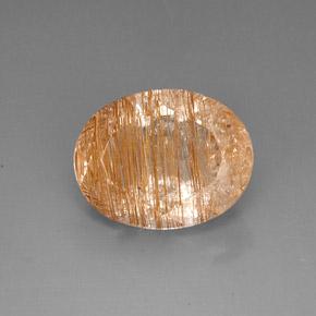 Cuarzo rutilado amarillo natural de 22,42 ct, transparente, transparente / translúcido