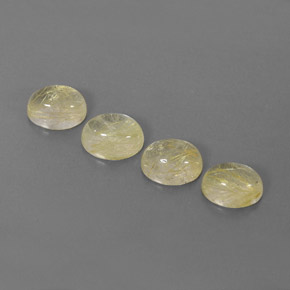 Gemas de cuarzo rutilado amarillo natural de  ct, transparente, transparente / translúcido