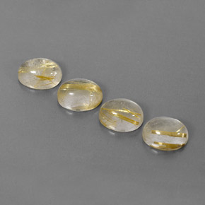 Gemas de cuarzo rutilado amarillo natural de  ct, transparente, transparente / translúcido