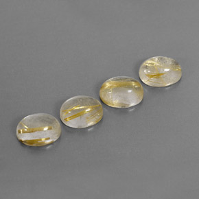 Gemas de cuarzo rutilado amarillo natural de  ct, transparente, transparente / translúcido