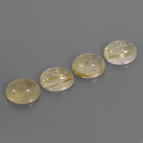 Gemas de cuarzo rutilado amarillo natural de  ct, transparente, transparente / translúcido
