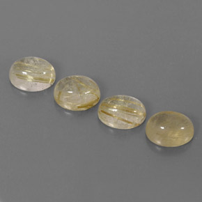 Gemas de cuarzo rutilado amarillo natural de  ct, transparente, transparente / translúcido