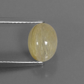 Cuarzo rutilado amarillo natural de 1,82 ct, transparente, transparente / translúcido