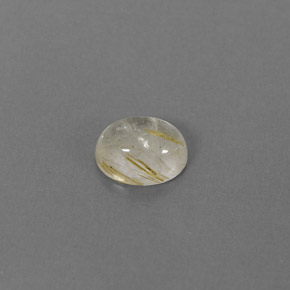 Cuarzo rutilado amarillo natural de 1,47 ct, transparente, transparente / translúcido