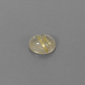 Cuarzo rutilado amarillo natural de 1,48 ct, transparente, transparente / translúcido