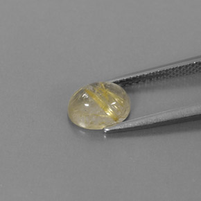 Cuarzo rutilado amarillo natural de 1,48 ct, transparente, transparente / translúcido