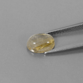 Cuarzo rutilado amarillo natural de 1,61 ct, transparente, transparente / translúcido