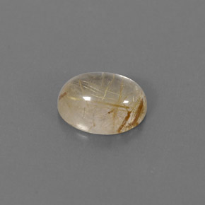 Cuarzo rutilado amarillo natural de 1,47 ct, transparente, transparente / translúcido