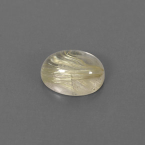 Cuarzo rutilado amarillo natural de 1,60 ct, transparente, transparente / translúcido