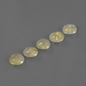 Gemas de cuarzo rutilado amarillo natural de  ct, transparente, transparente / translúcido