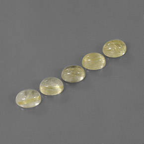 Gemas de cuarzo rutilado amarillo natural de  ct, transparente, transparente / translúcido