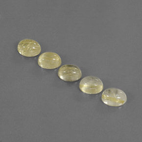 Gemas de cuarzo rutilado amarillo natural de  ct, transparente, transparente / translúcido