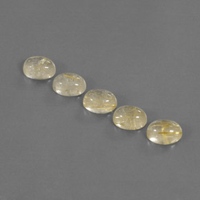 Gemas de cuarzo rutilado amarillo natural de  ct, transparente, transparente / translúcido