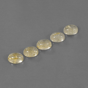 Gemas de cuarzo rutilado amarillo natural de  ct, transparente, transparente / translúcido