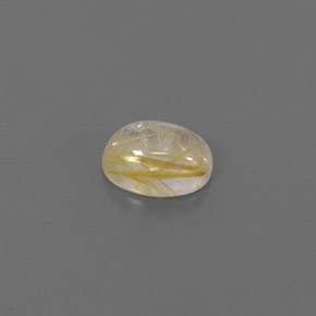 Cuarzo rutilado amarillo natural de 1,42 ct, transparente, transparente / translúcido