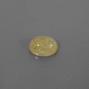 Cuarzo rutilado amarillo natural de 1,60 ct, transparente, transparente / translúcido