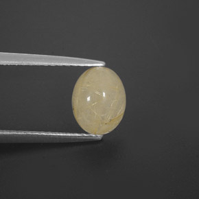 Cuarzo rutilado amarillo natural de 1,63 ct, transparente, transparente / translúcido