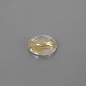 Cuarzo rutilado amarillo natural de 1,69 ct, transparente, transparente / translúcido