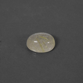 Cuarzo rutilado amarillo natural de 1,46 ct, transparente, transparente / translúcido