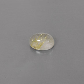 Cuarzo rutilado amarillo natural de 1,68 ct, transparente, transparente / translúcido